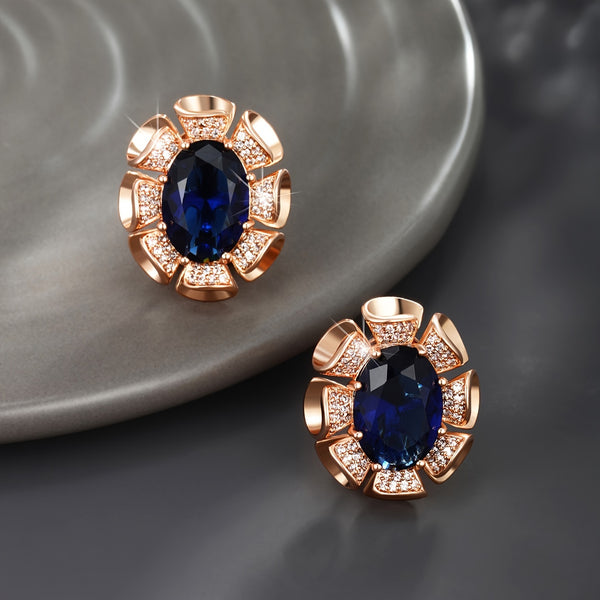 A pair of studded rhinestone earrings, simple and fashionable women's earrings, date commuting banquet wedding matching dress