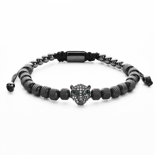 3-Piece Set Lvzuan Stainless Steel Open Leopard Head for Boys
