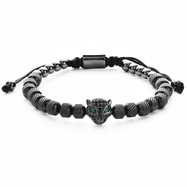 3-Piece Set Lvzuan Stainless Steel Open Leopard Head for Boys