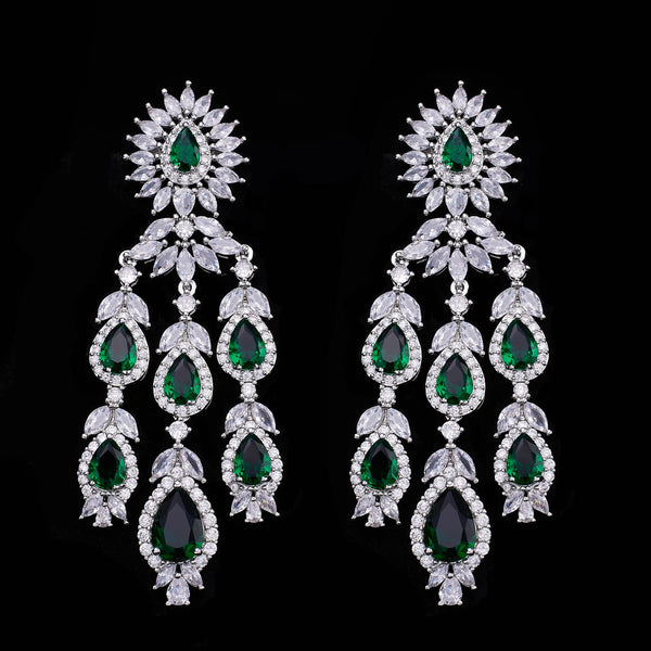 Zircon Luxury 3A 4-piece Bridal Wedding Jewelry Set Crystal Necklace Set Dubai Jewelry Set