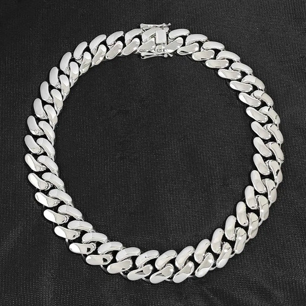 Wide Hip Hop Bling Gold Plated Round Heavy Miami Cuban Link Chain Chunky Necklaces For Men 22mm