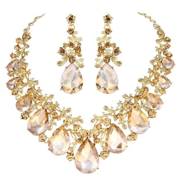 Women Crystal Jewelry Sets Statement Fashion Jewelry